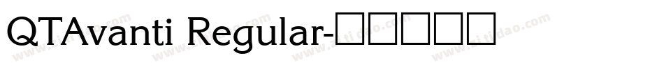 QTAvanti Regular字体转换